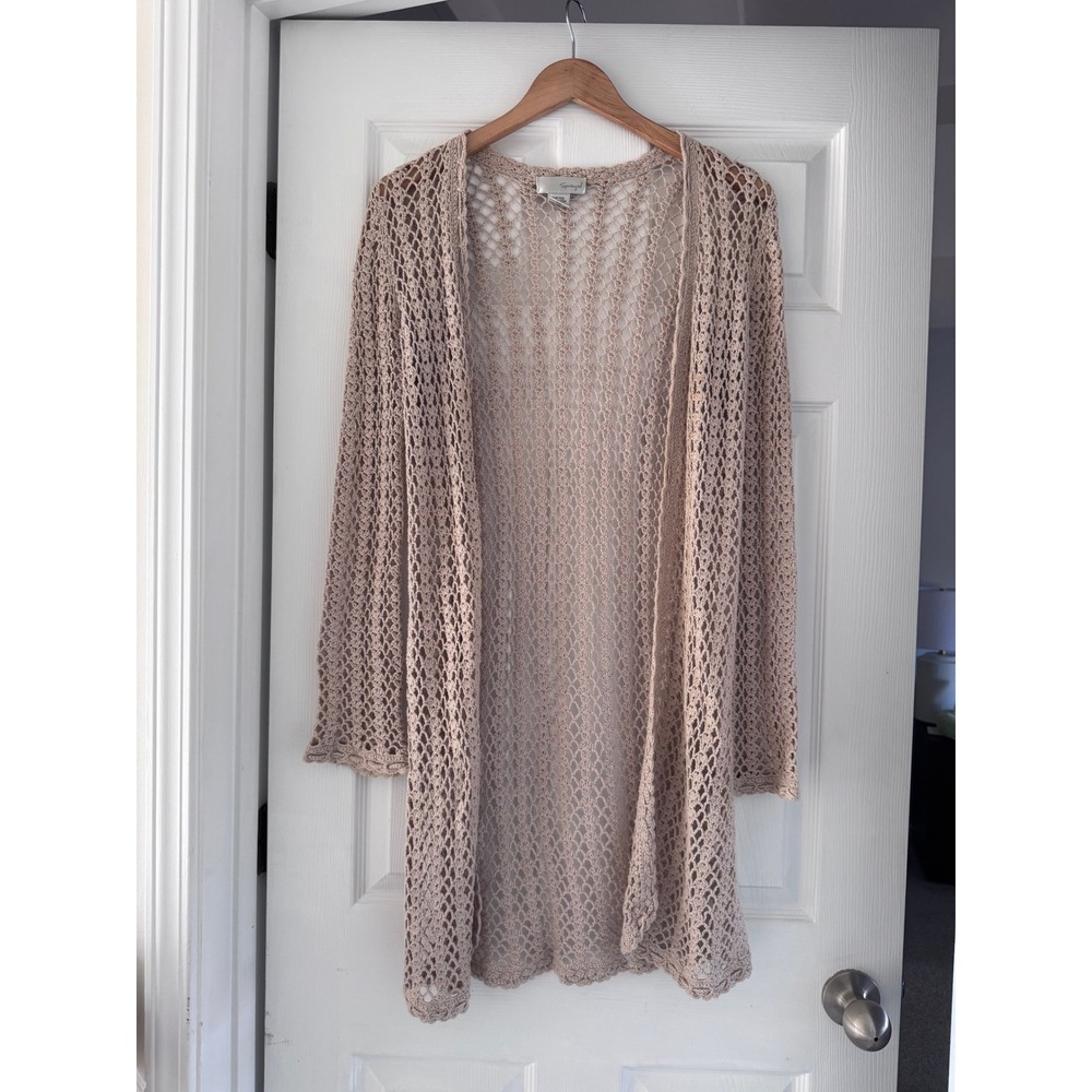 Crochet Long Bohemian‎ Cardigan 90s Y2K Preppy
